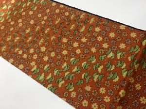 リサイクル　松竹に草花模様全通袋帯